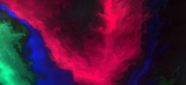 Posterler ve basılı malzemeler için alkol mürekkebi. Renklerin akışkan sanat karışımı.