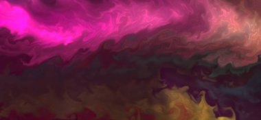 Posterler ve basılı malzemeler için alkol mürekkebi. Renklerin akışkan sanat karışımı.