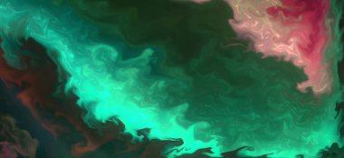 Posterler ve basılı malzemeler için alkol mürekkebi. Renklerin akışkan sanat karışımı.