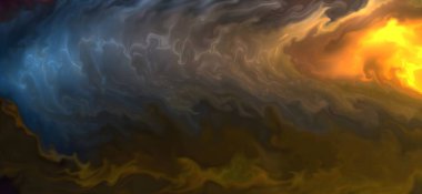 Posterler ve basılı malzemeler için alkol mürekkebi. Renklerin akışkan sanat karışımı.