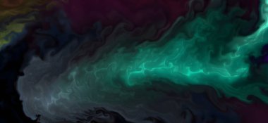 Posterler ve basılı malzemeler için alkol mürekkebi. Renklerin akışkan sanat karışımı.