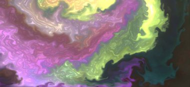 Posterler ve basılı malzemeler için alkol mürekkebi. Renklerin akışkan sanat karışımı.