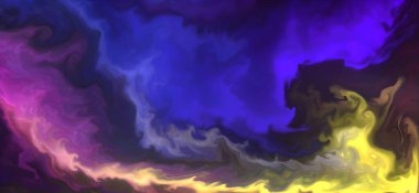 Posterler ve basılı malzemeler için alkol mürekkebi. Renklerin akışkan sanat karışımı.