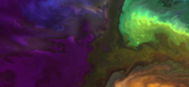 Posterler ve basılı malzemeler için alkol mürekkebi. Renklerin akışkan sanat karışımı.