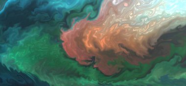 Posterler ve basılı malzemeler için alkol mürekkebi. Renklerin akışkan sanat karışımı.