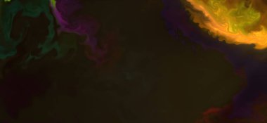 Posterler ve basılı malzemeler için alkol mürekkebi. Renklerin akışkan sanat karışımı.