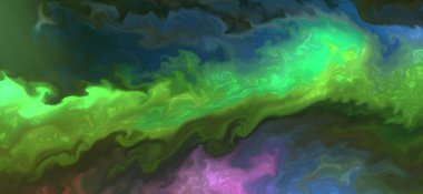 Posterler ve basılı malzemeler için alkol mürekkebi. Renklerin akışkan sanat karışımı.