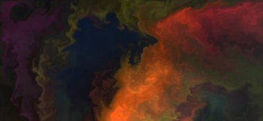 Posterler ve basılı malzemeler için alkol mürekkebi. Renklerin akışkan sanat karışımı.