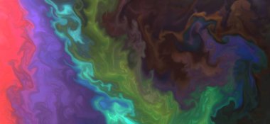 Renklerin karışımı dalgalar ve girdaplar yaratır. Posterler ve diğer basılı materyaller için.