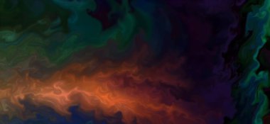 Renklerin karışımı dalgalar ve girdaplar yaratır. Posterler ve diğer basılı materyaller için.