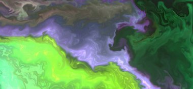 Renklerin karışımı dalgalar ve girdaplar yaratır. Posterler ve diğer basılı materyaller için.