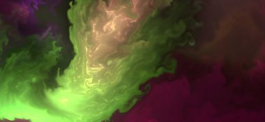 Renklerin karışımı dalgalar ve girdaplar yaratır. Posterler ve diğer basılı materyaller için.