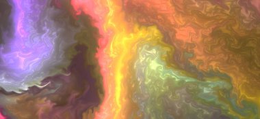 Renklerin karışımı dalgalar ve girdaplar yaratır. Posterler ve diğer basılı materyaller için.