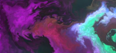 Renklerin karışımı dalgalar ve girdaplar yaratır. Posterler ve diğer basılı materyaller için.