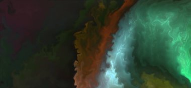 Renklerin karışımı dalgalar ve girdaplar yaratır. Posterler ve diğer basılı materyaller için.