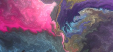 Renklerin karışımı dalgalar ve girdaplar yaratır. Posterler ve diğer basılı materyaller için.