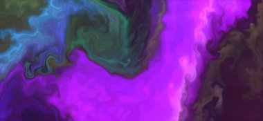 Renklerin karışımı dalgalar ve girdaplar yaratır. Posterler ve diğer basılı materyaller için.