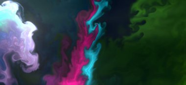 Renklerin karışımı dalgalar ve girdaplar yaratır. Posterler ve diğer basılı materyaller için.