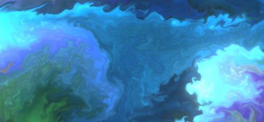 Renklerin karışımı dalgalar ve girdaplar yaratır. Posterler ve diğer basılı materyaller için.