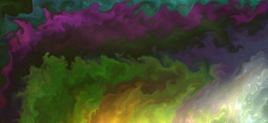 Renklerin karışımı dalgalar ve girdaplar yaratır. Posterler ve diğer basılı materyaller için.