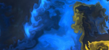 Renklerin karışımı dalgalar ve girdaplar yaratır. Posterler ve diğer basılı materyaller için.