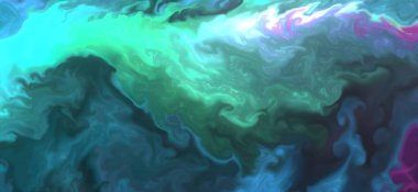 Renklerin karışımı dalgalar ve girdaplar yaratır. Posterler ve diğer basılı materyaller için.