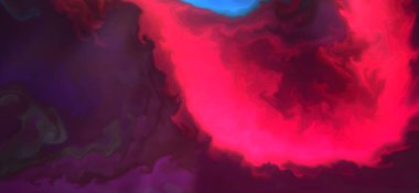 Renklerin karışımı dalgalar ve girdaplar yaratır. Posterler ve diğer basılı materyaller için.