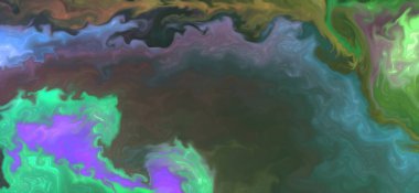 Renklerin karışımı dalgalar ve girdaplar yaratır. Posterler ve diğer basılı materyaller için.