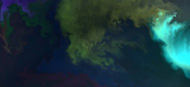 Renklerin karışımı dalgalar ve girdaplar yaratır. Posterler ve diğer basılı materyaller için.