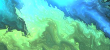 Renklerin karışımı dalgalar ve girdaplar yaratır. Posterler ve diğer basılı materyaller için.