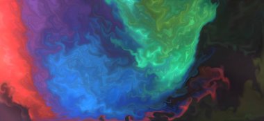 Renklerin karışımı dalgalar ve girdaplar yaratır. Posterler ve diğer basılı materyaller için.