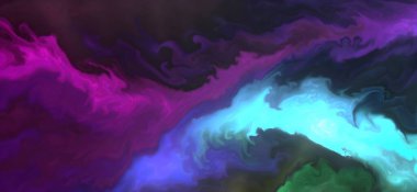 Renklerin karışımı dalgalar ve girdaplar yaratır. Posterler ve diğer basılı materyaller için.