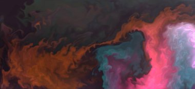 Alkol mürekkebi tekniğindeki doğal lüks, akışkan sanat resimleri..