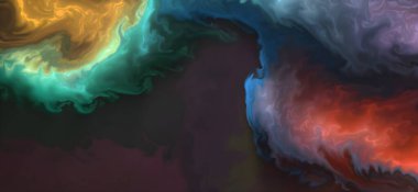 Alkol mürekkebi tekniğindeki doğal lüks, akışkan sanat resimleri..