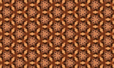 Tekstil markalaşması için geometrik pürüzsüz ve etnik stil dekorasyonlu dijital tekstil tasarım motifi.