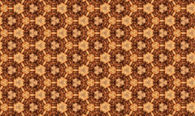 Tekstil markalaşması için geometrik pürüzsüz ve etnik stil dekorasyonlu dijital tekstil tasarım motifi.