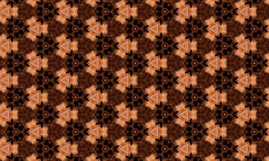 Tekstil markalaşması için geometrik pürüzsüz ve etnik stil dekorasyonlu dijital tekstil tasarım motifi.