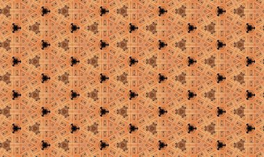 Tekstil markalaşması için geometrik pürüzsüz ve etnik stil dekorasyonlu dijital tekstil tasarım motifi.