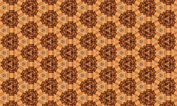 Digitales Textildesign Motiv Mit Geometrischer Nahtloser Und Ethnischer Dekoration Für — Stockfoto