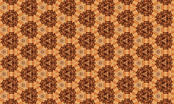 Digital Textile Design Motif Geometrical Seamless Ethnic Style Decoration Textile — Photo