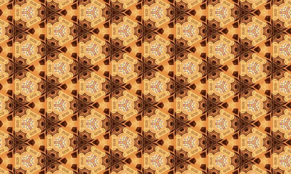 Ethnic Textile Decorative Ornamental Seamless Pattern — Photo