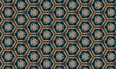 Soyut, Ajrakh Deseni, blok baskı deseni, batik baskı deseni, arkaplan dijital baskı tekstili