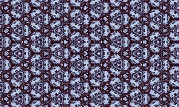 Abstract Ajrakh Pattern Block Print Pattern Batik Print Pattern Background — ストック写真