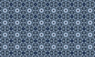 Raster Illustrasyon. Soyut elementlerle kusursuz desen.