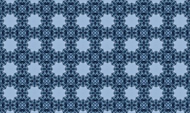 Raster Illustrasyon. Soyut çiçeklerle kusursuz desen.