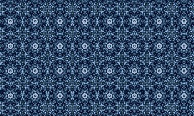 Raster Illustrasyon. Soyut elementlerle kusursuz desen.