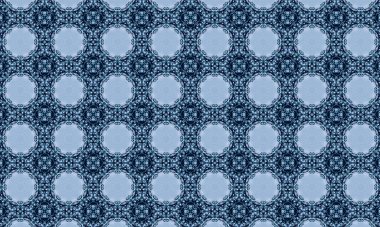 Raster Illustrasyon. Soyut elementlerle kusursuz desen.