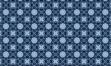 Raster Illustrasyon. güzel çiçek deseni.