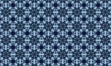 Soyut renkli çiçek şekilleriyle kusursuz bir desen.