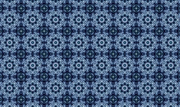Abstract Fractal Pattern Beautiful Kaleidoscope Fabric Design — Fotografia de Stock